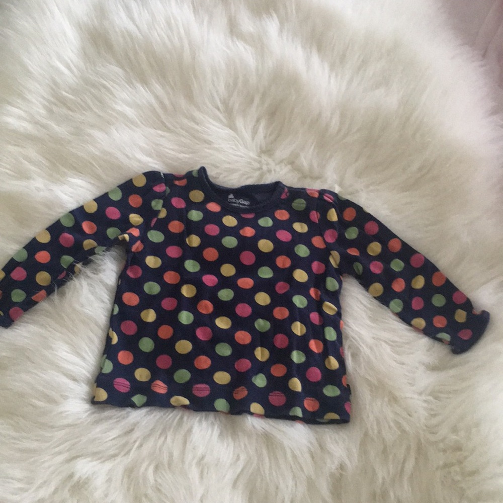 BabyGap long sleeved polka dot shirt 12-18 months